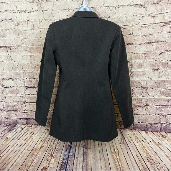 Express Gray Stretch Button Front Lined Blazer NWOT - Picture 5 of 10